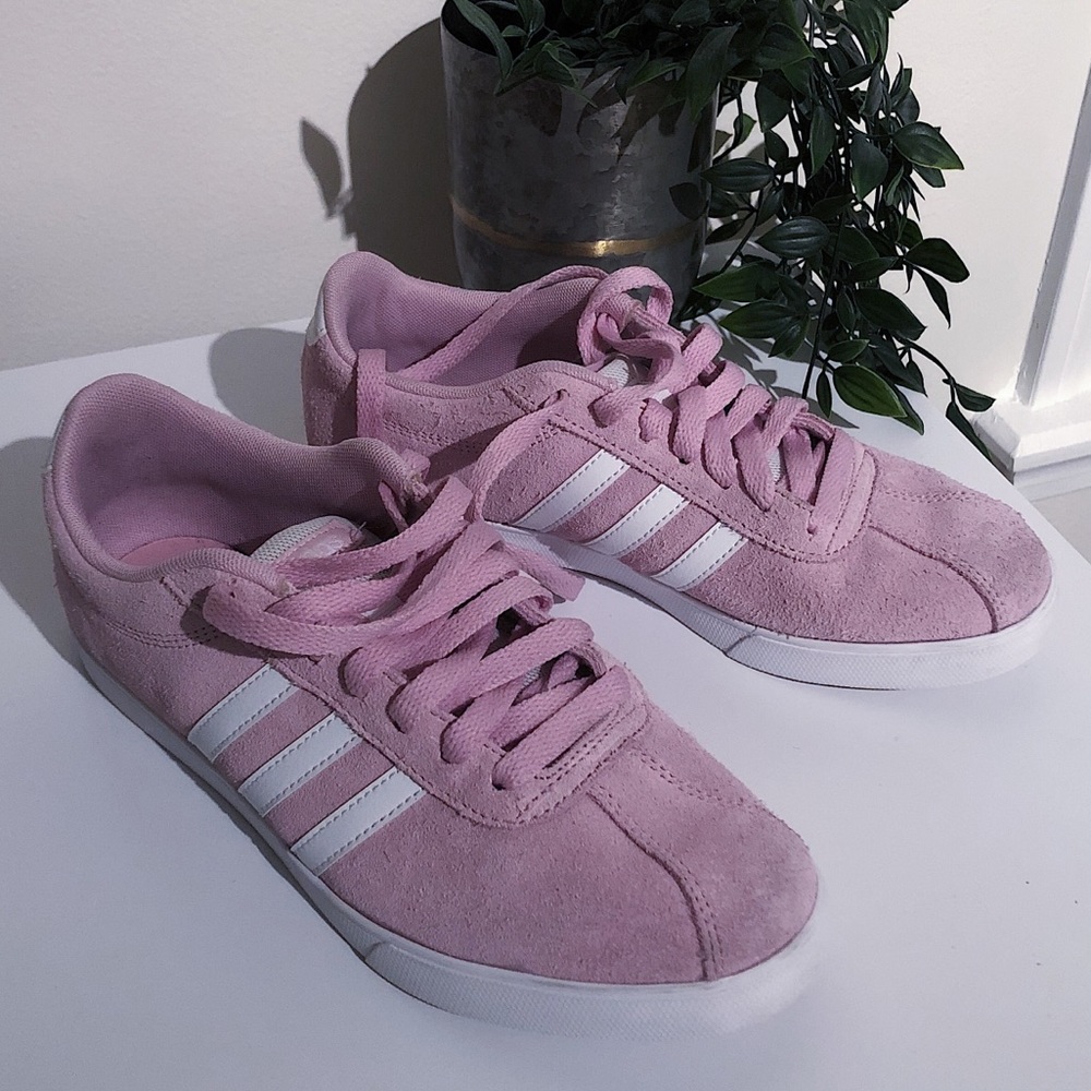 Adidas Courtset Low Top Suede Pink Shoes 7M